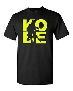 Kobe Fan Wear Los Angeles Basketball Black Mamba #24 Precision Adult T-Shirt Tee