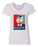 V-Neck Ladies Donald Trump Nope 2016 Vote for President Campaign T-Shirt Tee