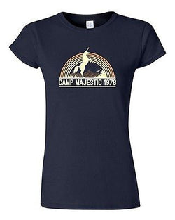 Junior Camp Majestic Unicorn Summer BeanePod Artworks Art Funny DT T-Shirt Tee