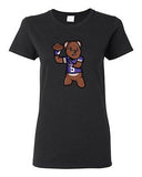 Ladies Teddy Bear Quarterback Sports Minnesota Football Funny Fan DT T-Shirt Tee