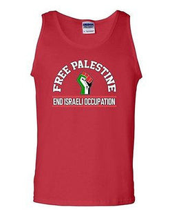 Free Palestine End Of Israeli Occupation DT Adult Tank Top