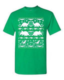 Dinosaurs Dino Fossils T-Rex Ugly Christmas Funny Humor DT Adult T-Shirt Tee