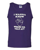 I Wanna Know Where Da Gold At Leprechaun Funny Novelty Graphic Adult Tank Top