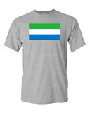 Sierra Leone Country Flag Africa State Nation Patriotic DT Adult T-Shirt Tee