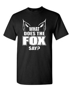 Adult What Does the Fox Say? Norwegian Dance Music Song Funny Humor T-Shirt Tee