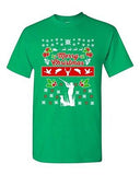 Merry Christmas Hunting Dog Animals Ugly Christmas Sweater DT Adult T-Shirt Tee