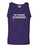 Top 10 To Procastinate 1. Humor Novelty Statement Graphics Adult Tank Top