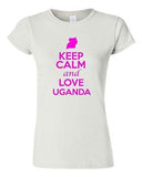 Junior Keep Calm And Love Uganda Country Nation Patriotic Novelty T-Shirt Tee