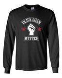 Long Sleeve Adult T-Shirt Black Lives Matter Support Campaign Protest LA DT