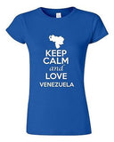 Junior Keep Calm And Love Venezuela Country Statement Novelty T-Shirt Tee