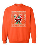 Dabbing Santa Dab Ugly Christmas Football Sports Funny DT Crewneck Sweatshirt