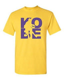 Kobe Fan Wear Los Angeles Basketball Black Mamba #24 Precision Adult T-Shirt Tee