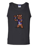 Teddy Bear Quarterback Sports Minnesota Ball Football Funny DT Adult Tank Top