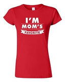 Junior I'm Mom's Favorite Daughter Christmas Gift Funny Humor DT T-Shirt Tee