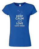 Junior Keep Calm And Love Cape Verde Country Patriotic Novelty T-Shirt Tee