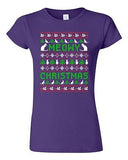 Junior Meowy Christmas Ugly Xmas Cat Meow Pets Kitten Funny Humor DT T-Shirt Tee