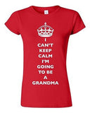 Junior I Can't Keep Calm I'm Going To Be A Grandma Family DT T-Shirt Tee