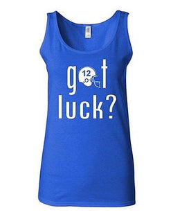 Junior Got Luck Indianapolis Sports Novelty Statement Graphics Tank Top