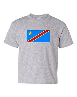 Democratic Republic Of The Congo Country Flag Patriot DT Youth Kids T-Shirt Tee