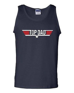 Top Dad Father's Day Novelty Statement Graphics Adult Tank Top