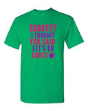 Squats? I Thought You Said Let's Do Shots Gym Drinks Funny DT Adult T-Shirt Tee