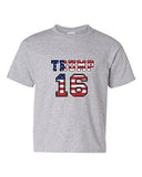 Donald Trump 16 2016 President Election Campaign Vote DT Youth Kids T-Shirt Tee