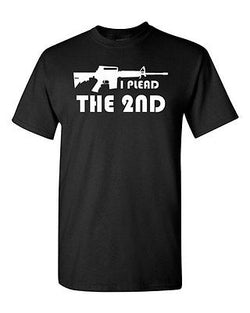 Adult I Plead the 2nd Pro Gun Rights Amendment Bear Arms Permit Funny T-Shirt