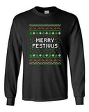 Long Sleeve Adult T-Shirt Merry Festivus Ugly Christmas Season Parody Funny DT