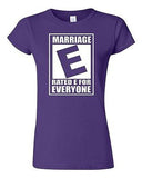 Junior Rated E Marriage Is For Everyone Equal Rights Funny Nerdy T-Shirt Tee
