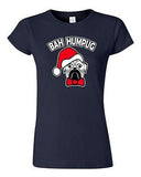Junior Bah Humpug Funny Christmas Cute Dog Pets Xmas Santa Hat DT T-Shirt Tee