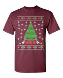 Periodic Tree Table Of Elements Science Ugly Christmas DT Adult T-Shirt Tee
