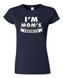 Junior I'm Mom's Favorite Daughter Christmas Gift Funny Humor DT T-Shirt Tee