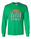 Long Sleeve Adult T-Shirt Straight Outta Kauffman Crown Baseball Sports Team DT