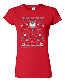 Junior Star Ship Ugly Christmas Comic Space TV Movie Parody Funny DT T-Shirt Tee