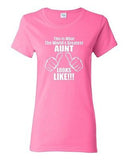 Ladies This Is What The World's Greatest Aunt Auntie Gift Novelty T-Shirt Tee