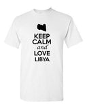 Keep Calm And Love Libya Country Nation Patriotic Novelty Adult T-Shirt Tee