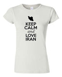 Junior Keep Calm And Love Iran Country Nation Patriotic Novelty T-Shirt Tee