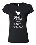 Junior Keep Calm And Love Venezuela Country Statement Novelty T-Shirt Tee