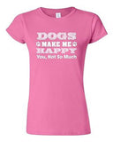 Junior Dogs Make Me Happy You Not So Much Paws Puppy Funny Humor DT T-Shirt Tee