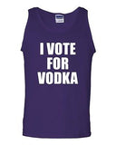 I Vote For Vodka Beverages Humor Novelty Statement Graphic Adult Tank Top