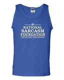 National Sarcasm Foundation Not Funny Novelty Statement Graphics Adult Tank Top
