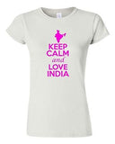Junior Keep Calm And Love India Country Nation Patriotic Novelty T-Shirt Tee