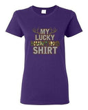 Ladies My Lucky Hunting Shirts Deer Hunt Camouflage Camo Funny DT T-Shirt Tee