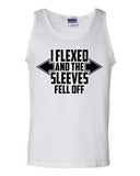 I Flexed And The Sleeves Fell Off Adult Graphic Unisex Tank Tops T-Shirt Tee