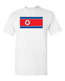 North Korea Country Flag Korean Nation Patriotic Novelty DT Adult T-Shirt Tee