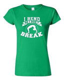 Junior I Bend So I Don't Break Yoga Hatha Dance Exercise Funny DT T-Shirt Tee