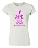 Junior Keep Calm And Love Madagascar Country Patriotic Novelty T-Shirt Tee