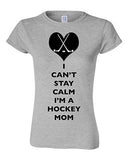 Junior I Can't Stay Calm I'm A Hockey Mom Player Team Sports Fan DT T-Shirt Tee