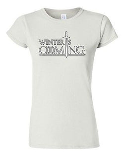Junior Winter Is Coming TV Novelty DT T-Shirt Tee