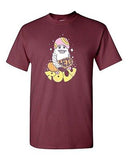 Lets Roll Yeti Skate Snow Board BeanePod Artworks Art Funny DT Adult T-Shirt Tee